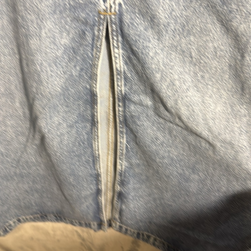 Lane Bryant Denim Maxi Skirt NWT plus size‎ 14 slit up center front - Picture 2 of 13